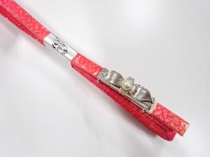 未使用品　パール帯留め・佐賀錦帯締めセット